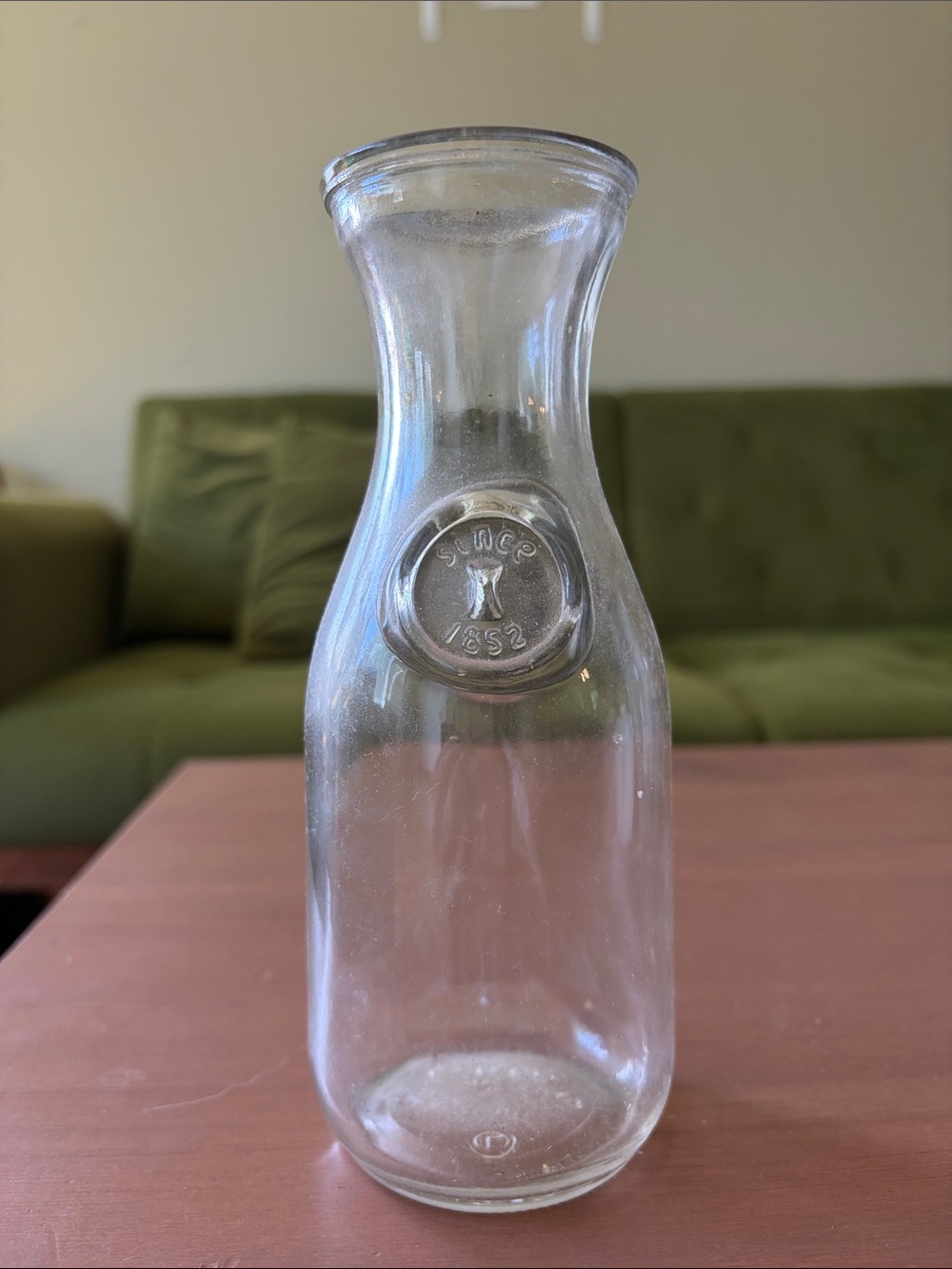 Vintage Paul Mason Glass Milk Bottle